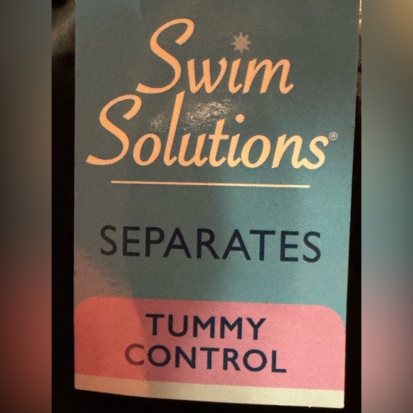 Swim Solutions Black High-Waist Swim Bottom - Picture 5 of 6